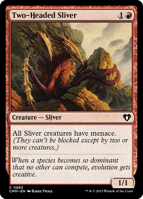 Two-Headed Sliver · Commander Masters 883/1067