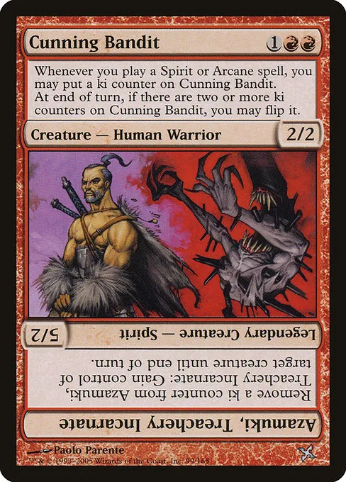 Cunning Bandit // Azamuki, Treachery Incarnate · Betrayers of Kamigawa 99/165