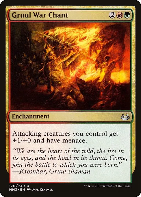 Gruul War Chant · Modern Masters 2017 170/249