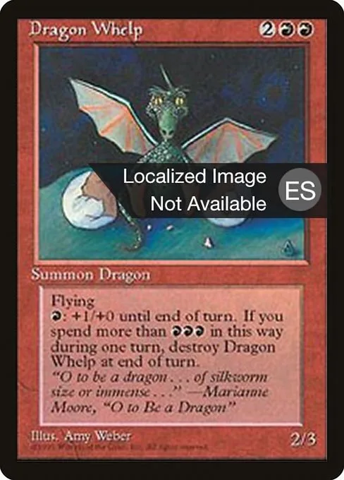 Dragon Whelp · Fourth Edition Foreign Black Border 186/378