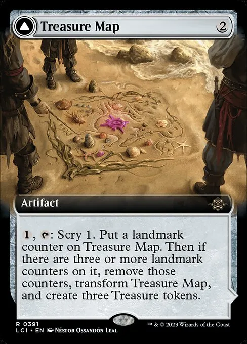 Treasure Map // Treasure Cove · The Lost Caverns of Ixalan 391/416