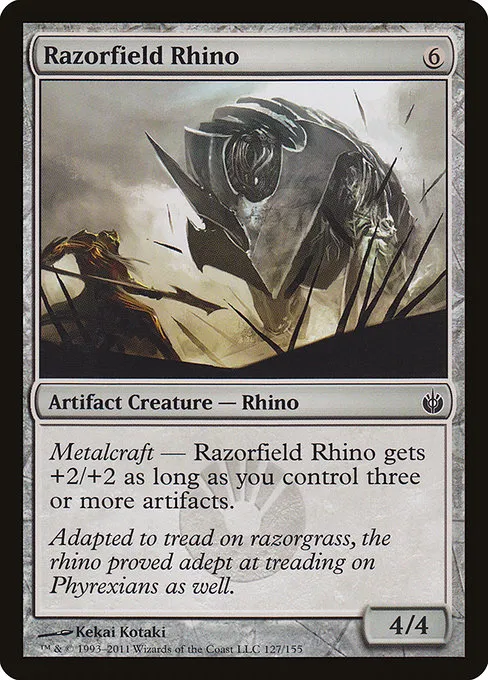 Razorfield Rhino · Mirrodin Besieged 127/155
