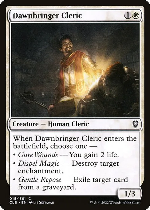 Dawnbringer Cleric · Commander Legends: Battle for Baldur's Gate 15/936