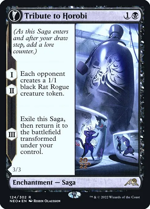 Tribute to Horobi // Echo of Death's Wail · Kamigawa: Neon Dynasty Promos 124s/148