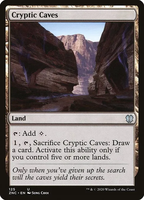 Cryptic Caves · Zendikar Rising Commander 125/142