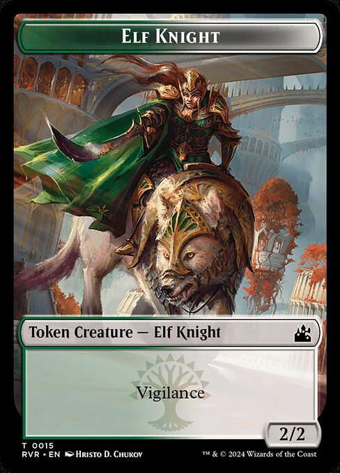 Elf Knight · Ravnica Remastered Tokens 15/20