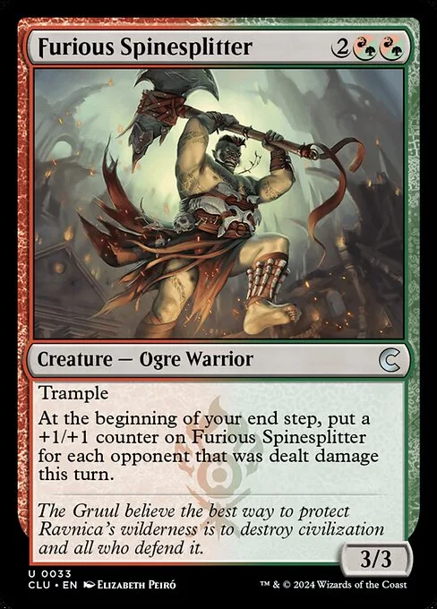 Furious Spinesplitter · Ravnica: Clue Edition 33/284