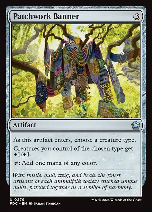 Patchwork Banner · Foundations Commander 279/3