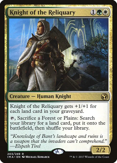 Knight of the Reliquary · Iconic Masters 203/249