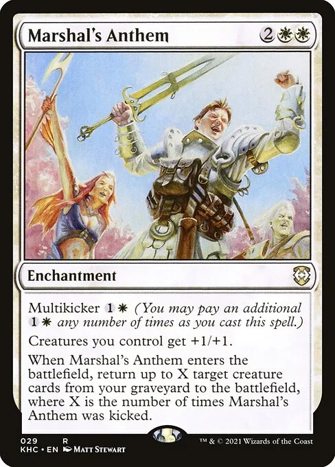 Marshal's Anthem · Kaldheim Commander 29/119