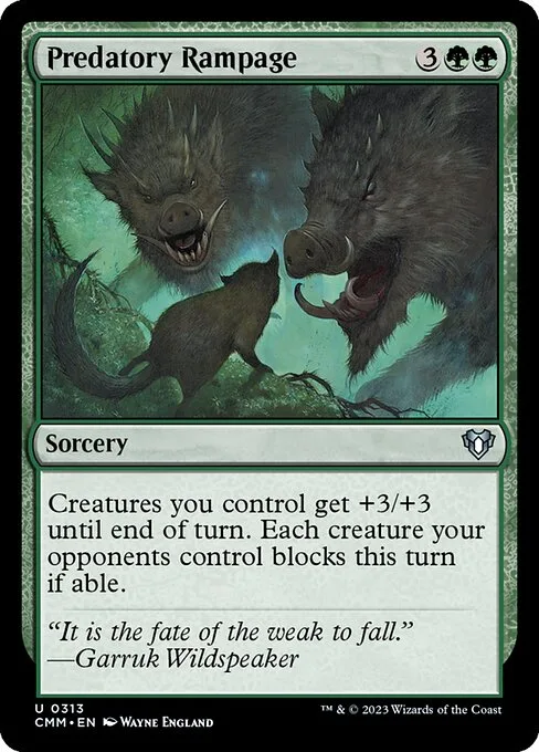 Predatory Rampage · Commander Masters 313/1067