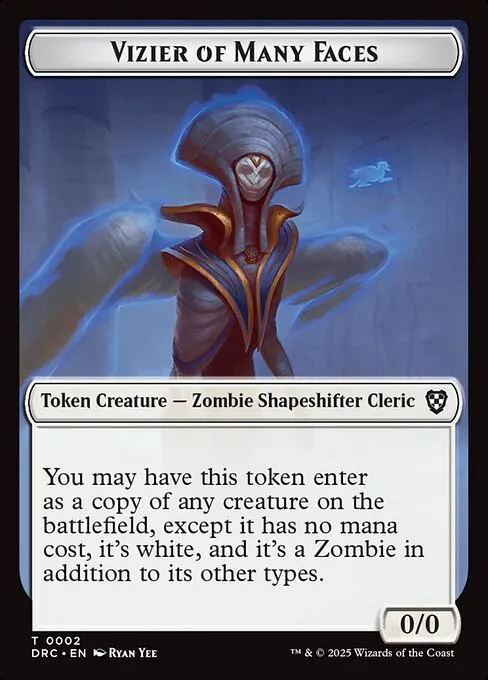 Vizier of Many Faces · Aetherdrift Commander Tokens 2/17