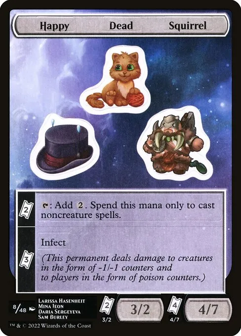 Happy Dead Squirrel · Unfinity Sticker Sheets 8/48