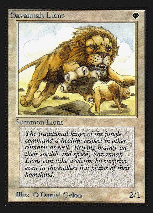 Savannah Lions · Intl. Collectors' Edition 39/302