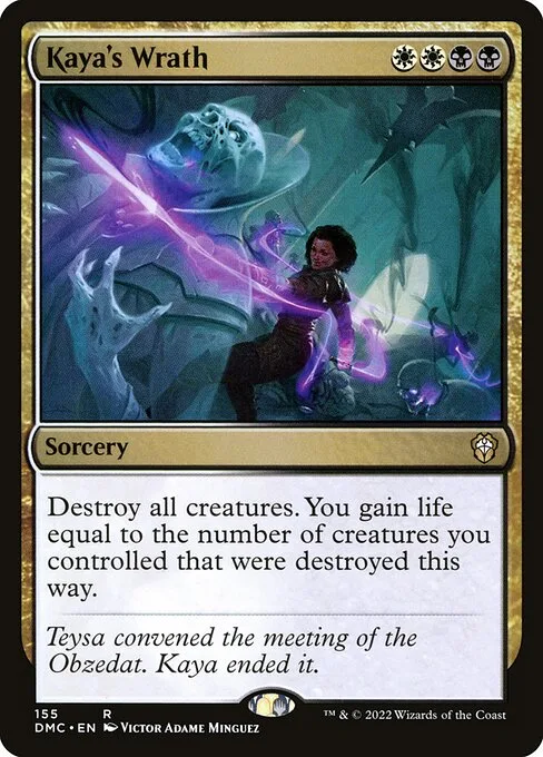 Kaya's Wrath · Dominaria United Commander 155/240