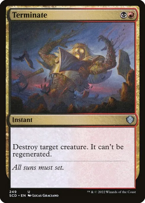 Terminate · Starter Commander Decks 249/352