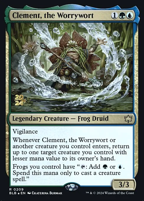 Clement, the Worrywort · Bloomburrow Promos 209s/160