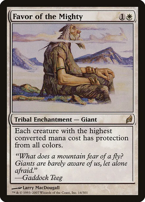 Favor of the Mighty · Lorwyn 14/301