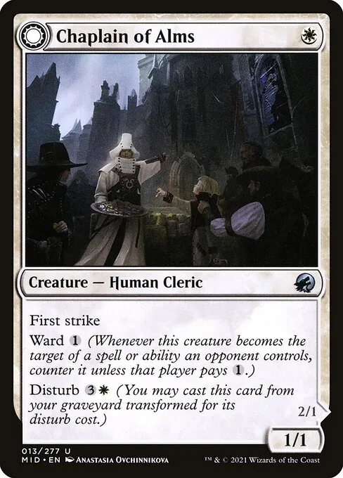 Chaplain of Alms // Chapel Shieldgeist · Innistrad: Midnight Hunt 13/399