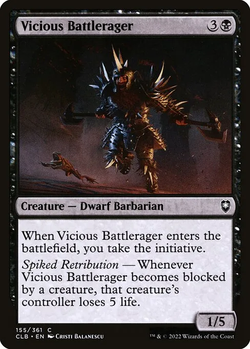 Vicious Battlerager · Commander Legends: Battle for Baldur's Gate 155/936