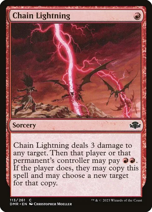 Chain Lightning · Dominaria Remastered 113/457