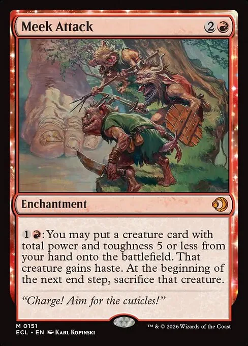 Meek Attack · Lorwyn Eclipsed 151/408