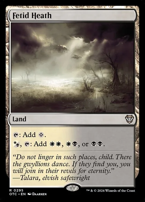 Fetid Heath · Outlaws of Thunder Junction Commander 295/342