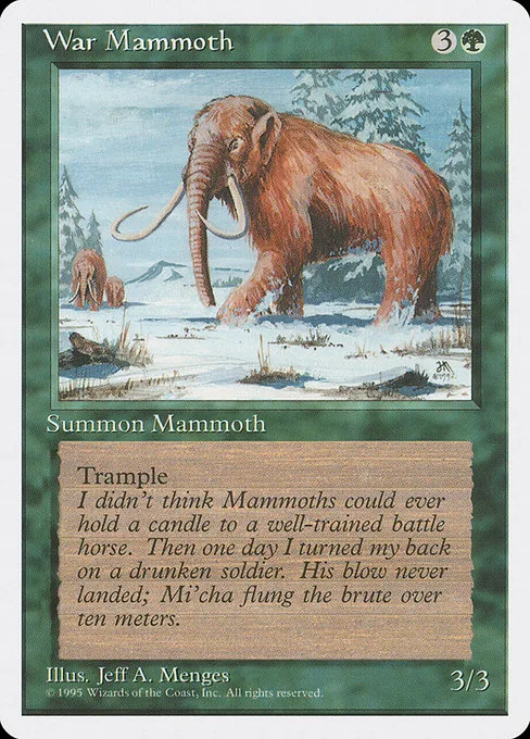 War Mammoth · Fourth Edition 286/380