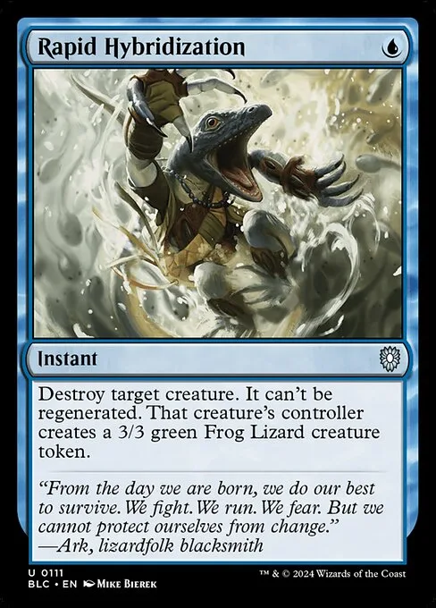 Rapid Hybridization · Bloomburrow Commander 111/356