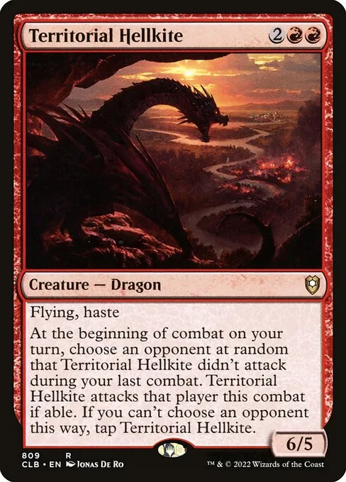 Territorial Hellkite · Commander Legends: Battle for Baldur's Gate 809/936