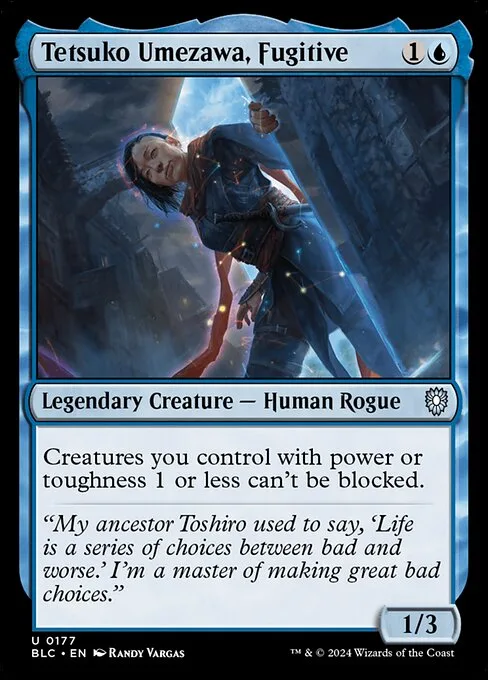 Tetsuko Umezawa, Fugitive · Bloomburrow Commander 177/356