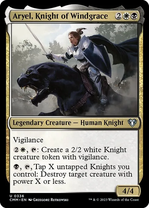 Aryel, Knight of Windgrace · Commander Masters 336/1067