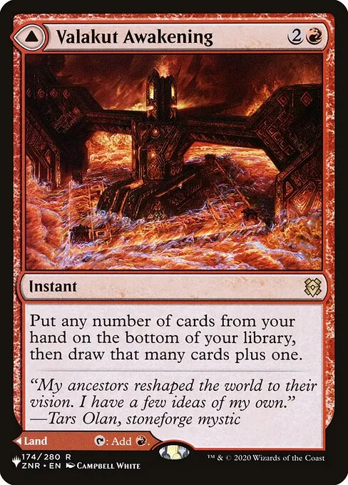 Valakut Awakening // Valakut Stoneforge · The List ZNR-174/5050