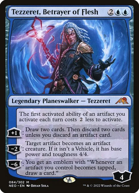 Tezzeret, Betrayer of Flesh · Kamigawa: Neon Dynasty 84/531