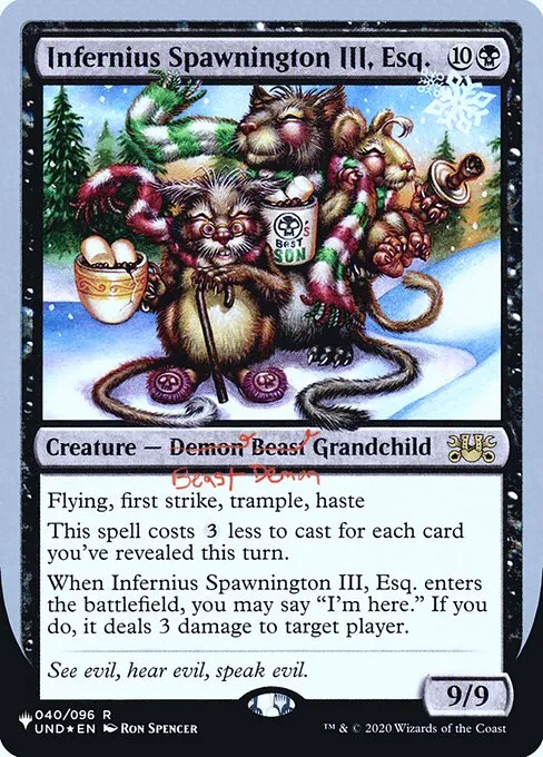 Infernius Spawnington III, Esq. · The List (Unfinity Foil Edition) 21/62