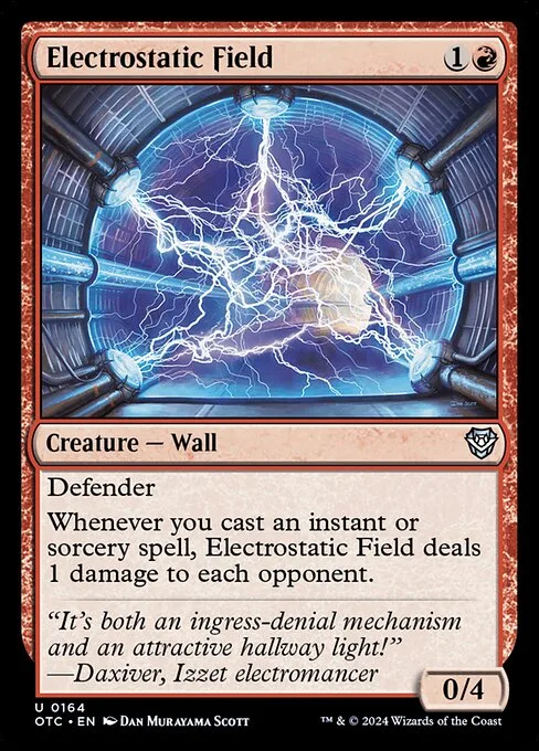 Electrostatic Field · Outlaws of Thunder Junction Commander 164/342