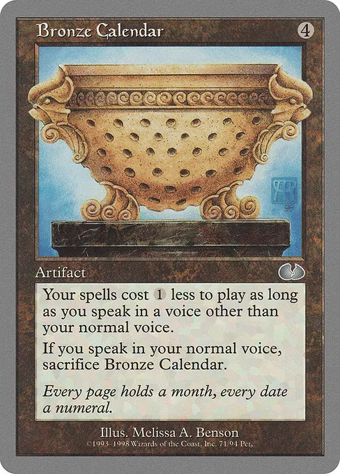 Bronze Calendar · Unglued 71/88