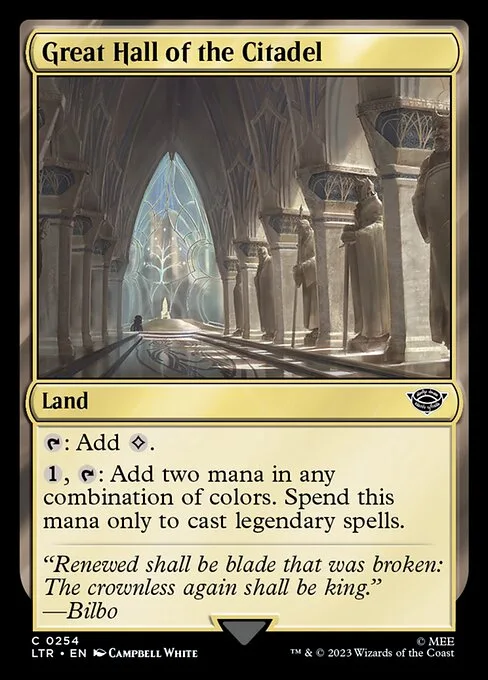 Great Hall of the Citadel · The Lord of the Rings: Tales of Middle-earth 254/856
