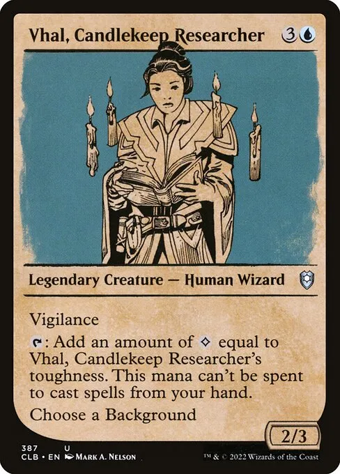 Vhal, Candlekeep Researcher · Commander Legends: Battle for Baldur's Gate 387/936