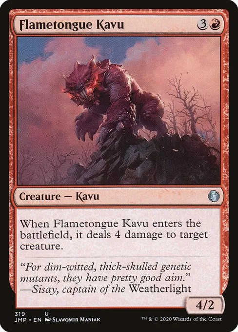 Flametongue Kavu · Jumpstart 319/497