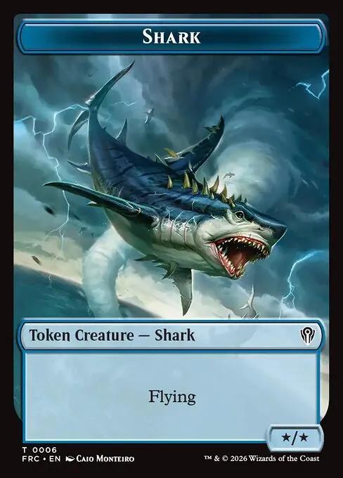 Shark · Reality Fracture Commander Tokens 6/1