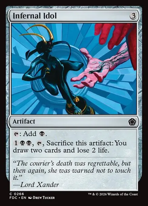 Infernal Idol · Foundations Commander 266/3