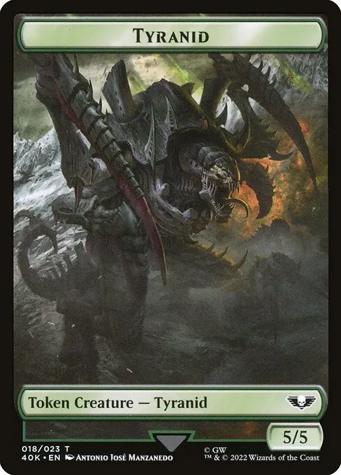 Tyranid · Warhammer 40,000 Tokens 18/31