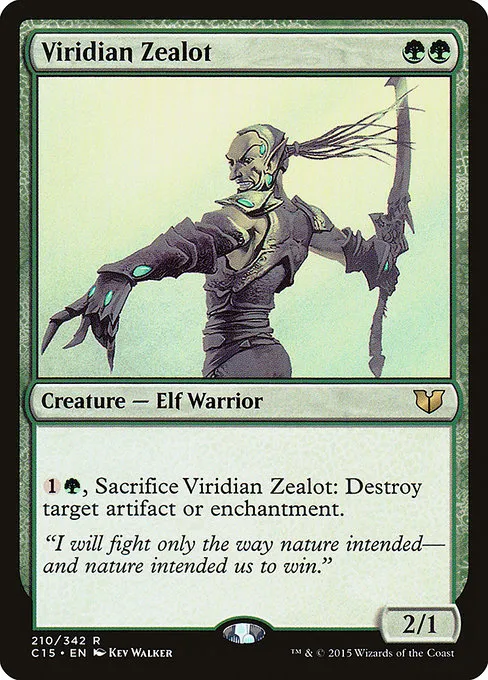 Viridian Zealot · Commander 2015 210/342
