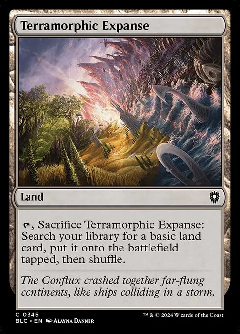 Terramorphic Expanse · Bloomburrow Commander 345/356