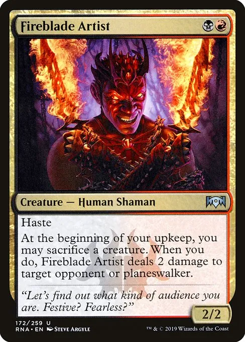 Fireblade Artist · Ravnica Allegiance 172/273