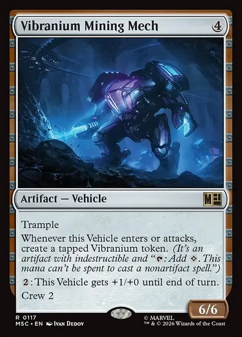 Vibranium Mining Mech · Marvel Super Heroes Commander 117/9