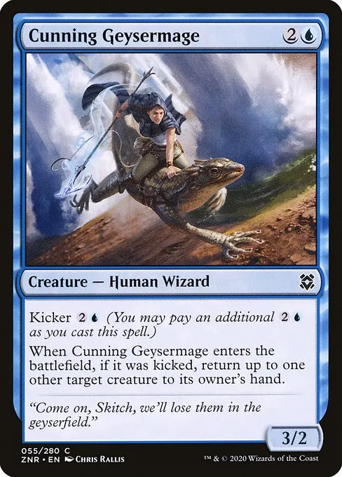 Cunning Geysermage · Zendikar Rising 55/407