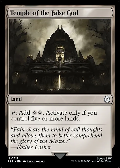 Temple of the False God · Fallout 311/1068