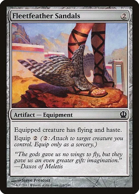 Fleetfeather Sandals · Theros 216/249